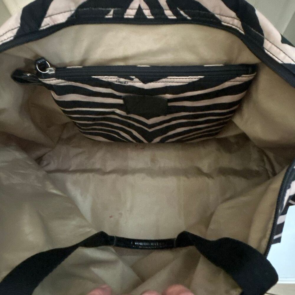 COACH Zebra Print Tote Bag with Bonus Bag - Picture 7 of 9
